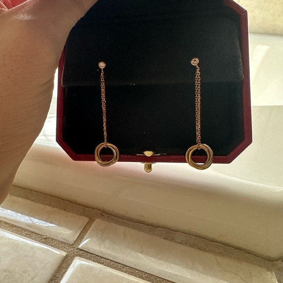 Cartier trinity dangle earrings - Picture 4 of 5